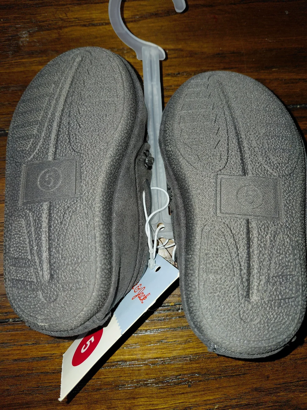 Cat & Jack Moccasin Gray Slippers Toddler Size 5 NWT